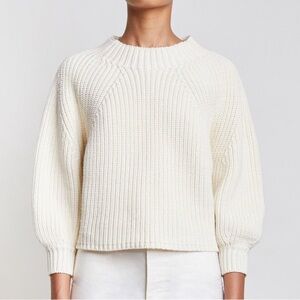 Apiece Apart / A Piece Apart Merel Funnel Neck Sweater Cream / Off White S